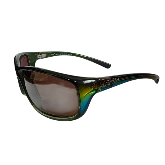 Maui Jim SPARTAN REEF MJ 278-71 Mahi Mahi Green Polarized Sunglasses NWOT - Picture 1 of 17